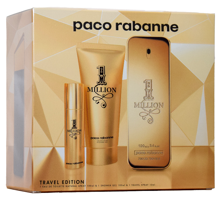 Get trendy with PACO RABANNE 1 Million Travel Set for Men -  available at Scentbay. Grab yours for $100 today!