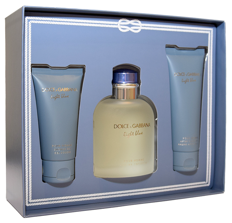 Get trendy with DOLCE & GABBANA Light Blue Gift Set for Men -  available at Scentbay. Grab yours for $100 today!