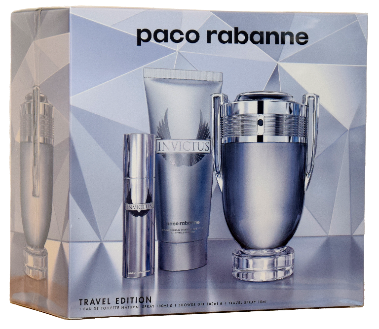 Get trendy with PACO RABANNE Invictus Gift Set for Men -  available at Scentbay. Grab yours for $100 today!