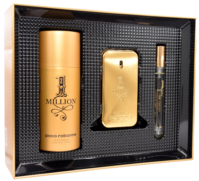 Get trendy with PACO RABANNE One Million Gift Set for Men -  available at Scentbay. Grab yours for $75 today!