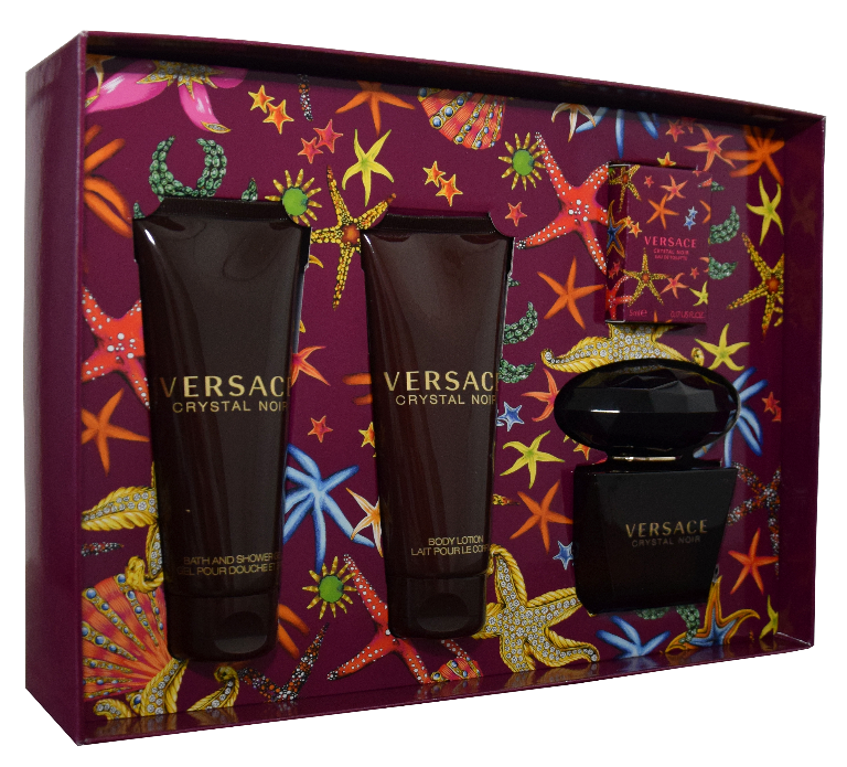 Get trendy with VERSACE Crystal Noir Gift Set for Women -  available at Scentbay. Grab yours for $115 today!