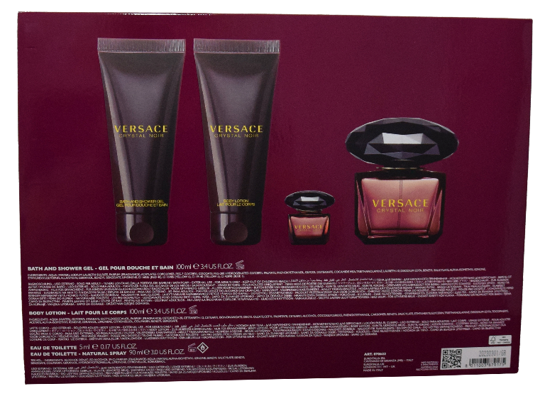 Get trendy with VERSACE Crystal Noir Gift Set for Women -  available at Scentbay. Grab yours for $115 today!