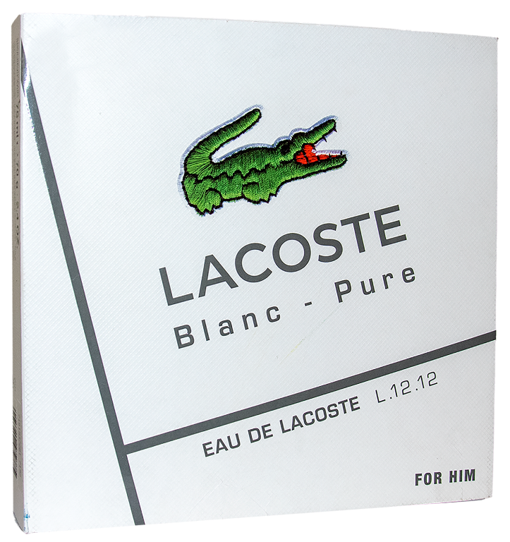 Get trendy with LACOSTE Blanc Pure Gift Set for Men -  available at Scentbay. Grab yours for $60 today!