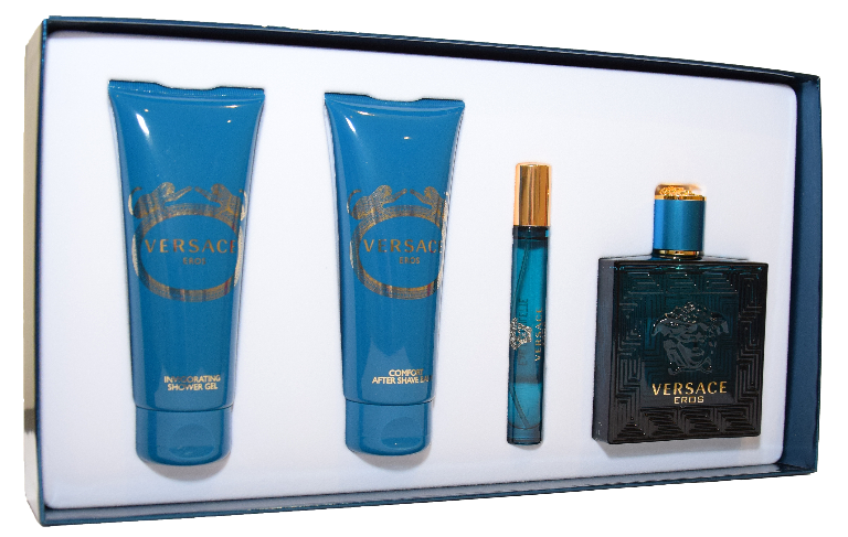 Get trendy with VERSACE Eros Pour Homme Gift Set for Men -  available at Scentbay. Grab yours for $100 today!