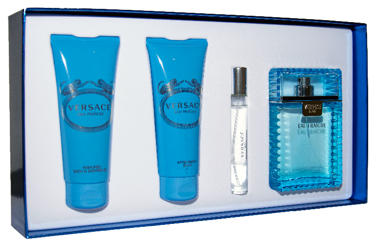 Get trendy with VERSACE Fraiche Gift Set for Men -  available at Scentbay. Grab yours for $100 today!