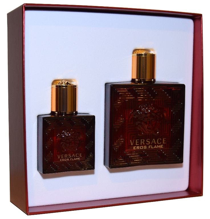 Get trendy with VERSACE Eros Flame Gift Set for Men -  available at Scentbay. Grab yours for $110 today!