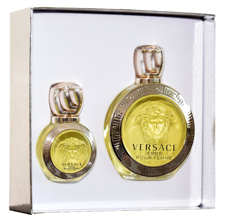 Get trendy with VERSACE Eros Pour Femme Gift Set for Women -  available at Scentbay. Grab yours for $100 today!